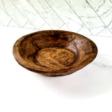 HAND CARVED ROUND BOWL