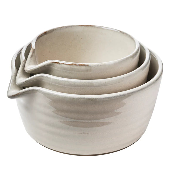 STONEWARE NESTING PREP BOWLS